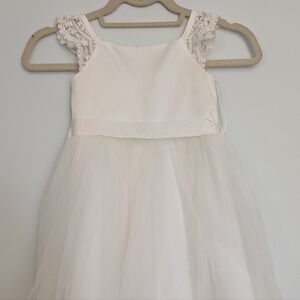 David's Bridal Ivory Kids Dress